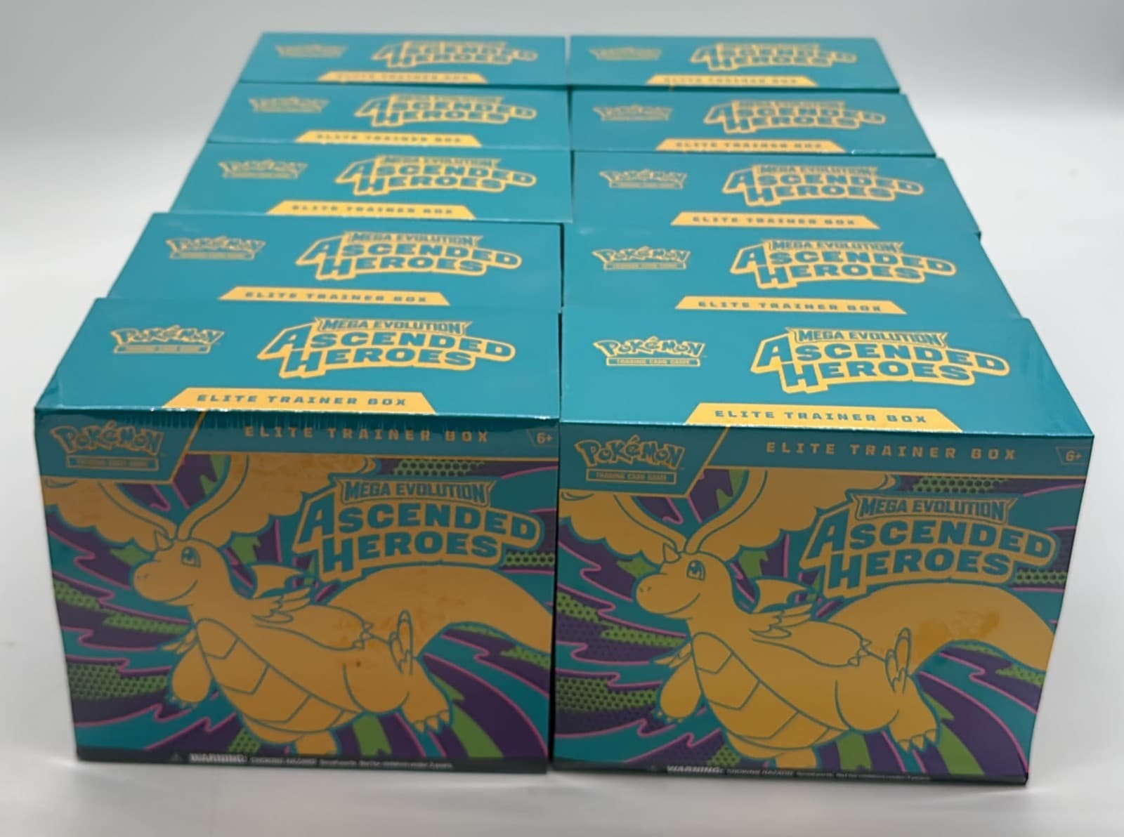 Lot of (10) Pokemon TCG Ascended Heroes Elite Trainer Boxes SEALED ETB