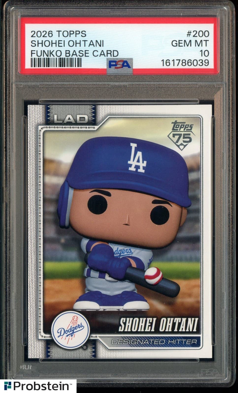 2026 Topps Funko Base Card #200 Shohei Ohtani Dodgers SSP CASE HIT PSA 10