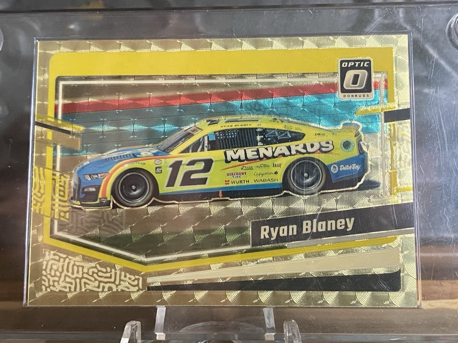 2024 Panini Donruss NASCAR - Cars Ryan Blaney #90 Gold Vinyl 1 Of 1