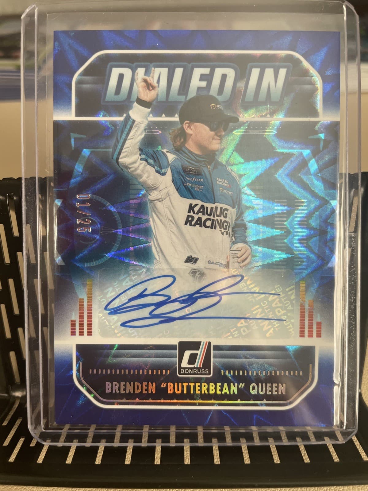2026 Panini Donruss Racing NASCAR Brenden “Butterbean” Queen Dialed In 1/25 Auto