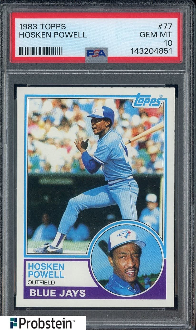 1983 Topps #77 Hosken Powell Toronto Blue Jays PSA 10 GEM MINT