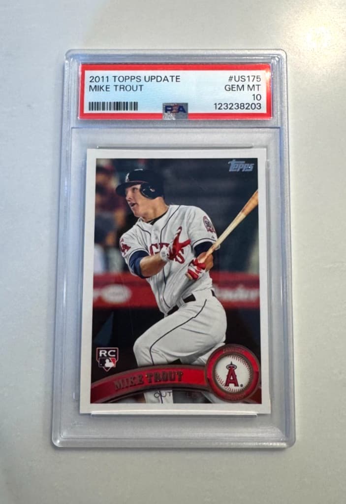 2011 Topps Update Series - Mike Trout #US175 (RC) PSA 10 Rookie