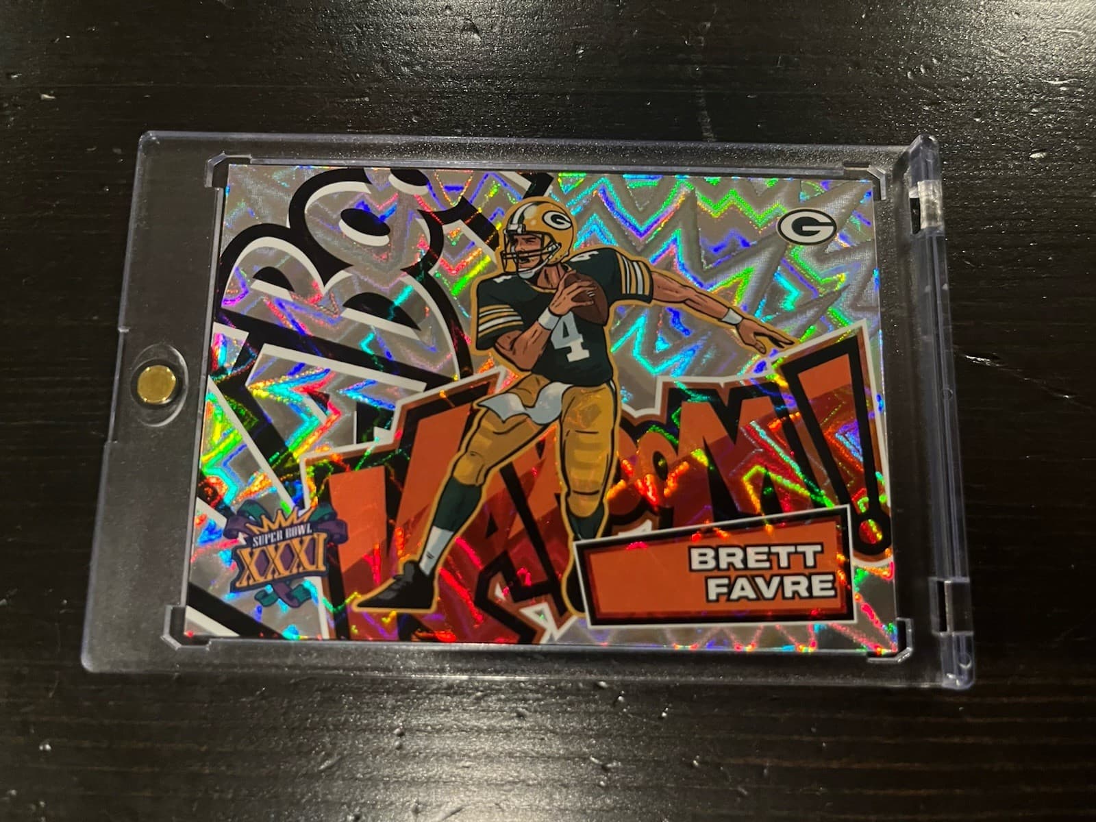 2025 Panini Absolute Kaboom! Brett Favre #4 Super Bowl XXXI Packers Football