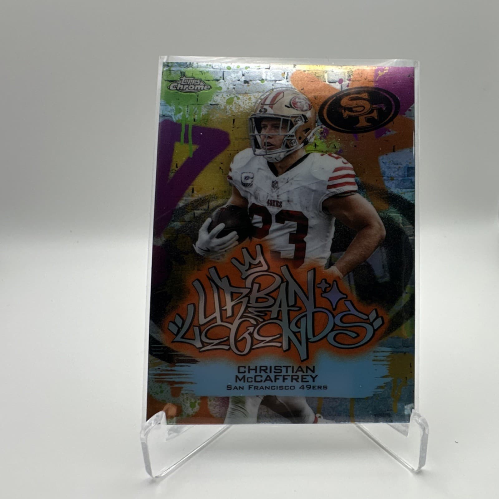 Topps 2025 Topps Chrome Football Christian McCaffrey Urban Legends CASE HIT!!!