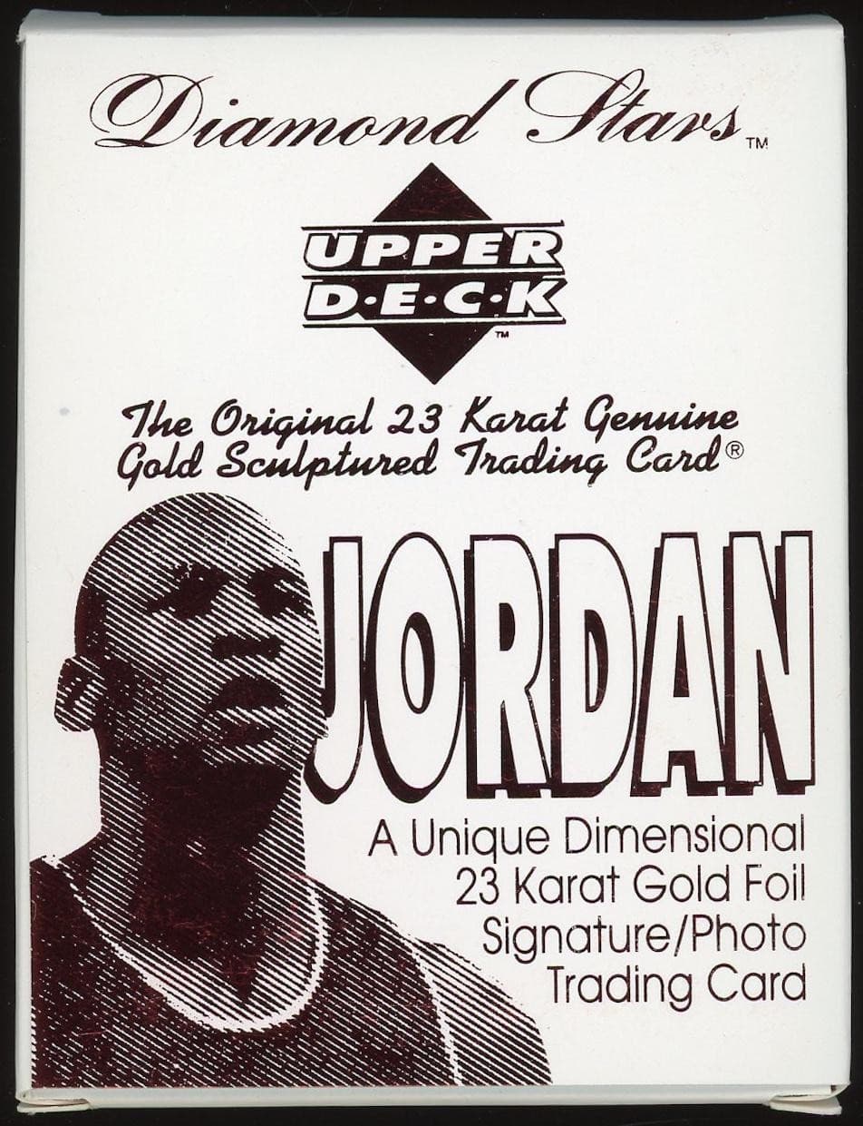 1995/96 Upper Deck Diamond Stars Michael Jordan 23k Gold Card Pack
