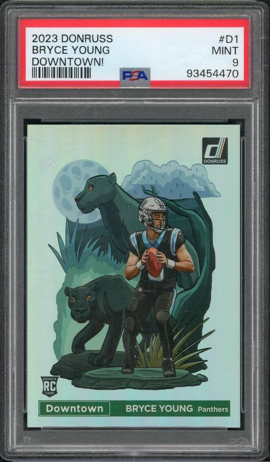 2023 Panini Donruss Bryce Young Rookie Downtown #D1 PSA 9