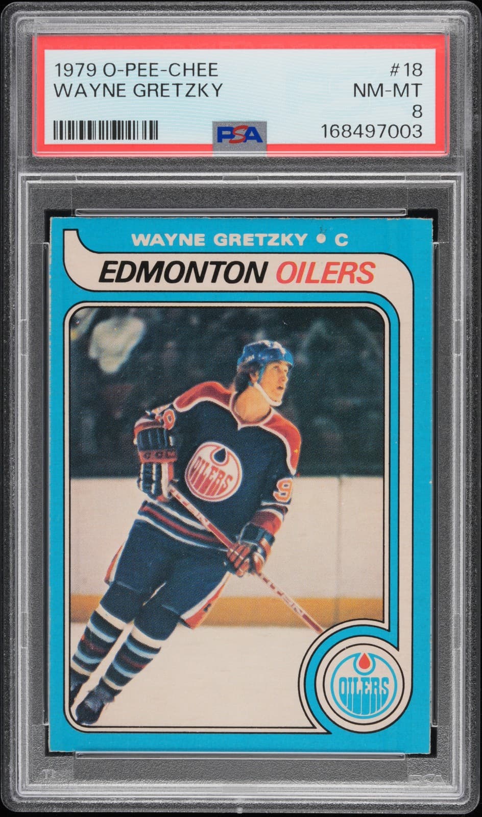 1979 O-Pee-Chee #18 Wayne Gretzky Rookie Rc Psa 8