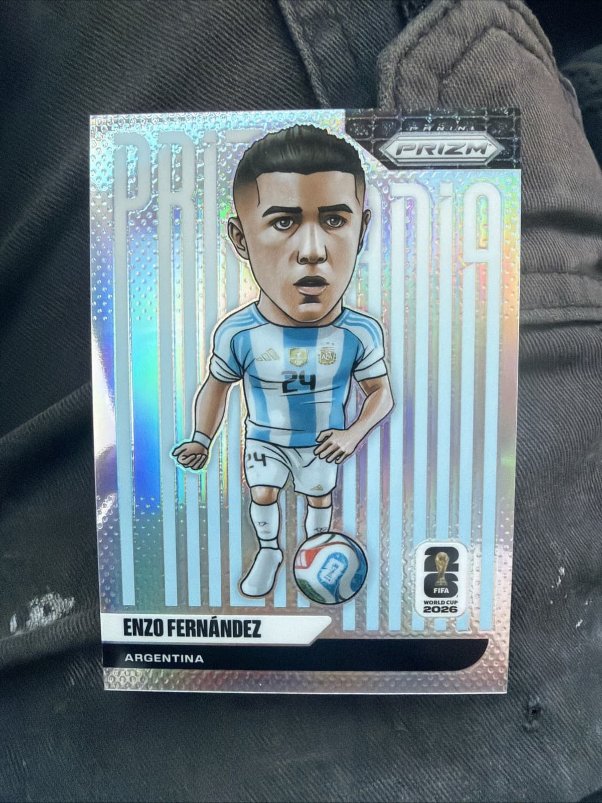 2026 Panini Prizm FIFA World Cup Enzo Fernandez Prizmania Case Hit SSP Argentina