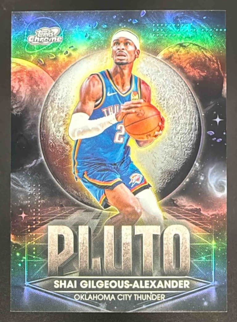 2025-26 Topps Cosmic Chrome Shai Gilgeous-Alexander Planetary Pursuit Pluto SP