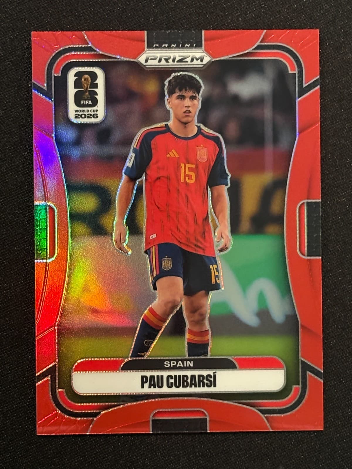 Pau Cubarsi 2026 Panini Prizm World Cup #65 Red /50