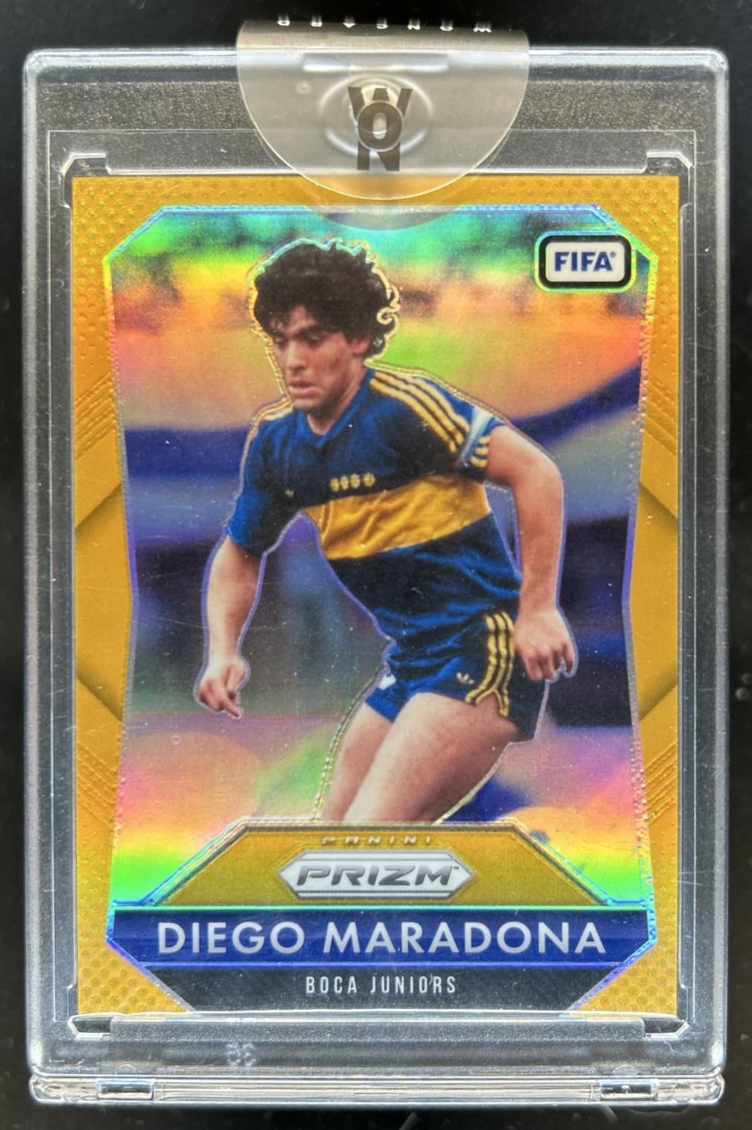 2025-26 Panini Prizm FIFA Diego Maradona 2015 Flashback Gold Prizm #/10 Boca