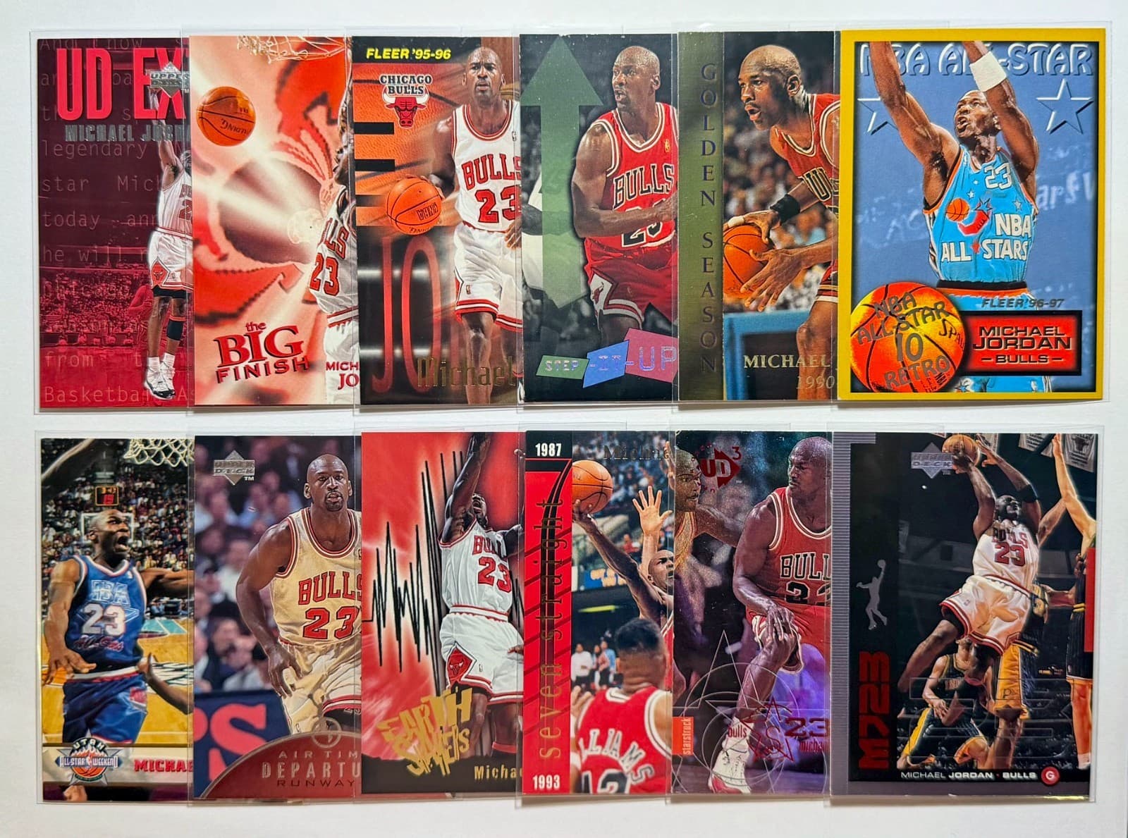 Michael Jordan Fleer Upper Deck Topps Base Insert 120 CARD LOT