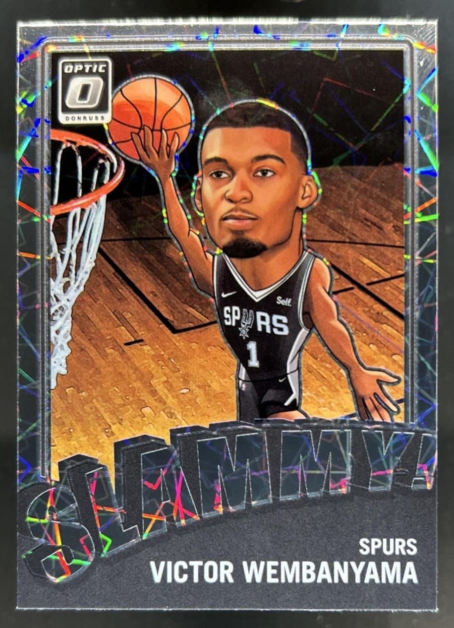 2023-24 Panini Donruss Optic Victor Wembanyama Slammy! SP Rookie RC #24 Spurs