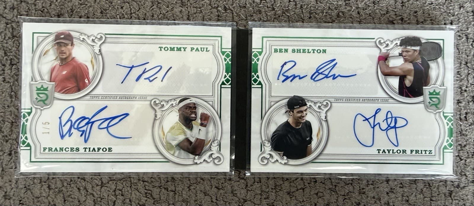 2024 Topps Royalty Tennis--Fritz Shelton Tiafoe Paul Quad Auto Booklet 1/5