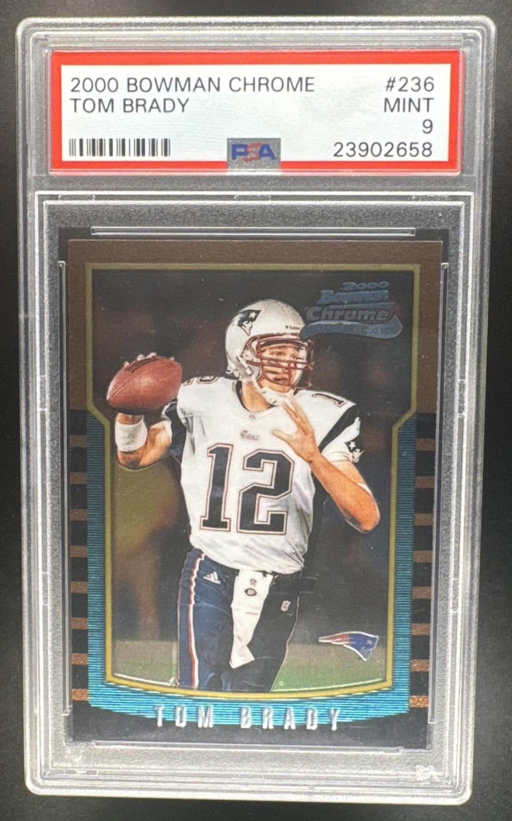 2000 Bowman Chrome Tom Brady #236 RC Patriots PSA 9