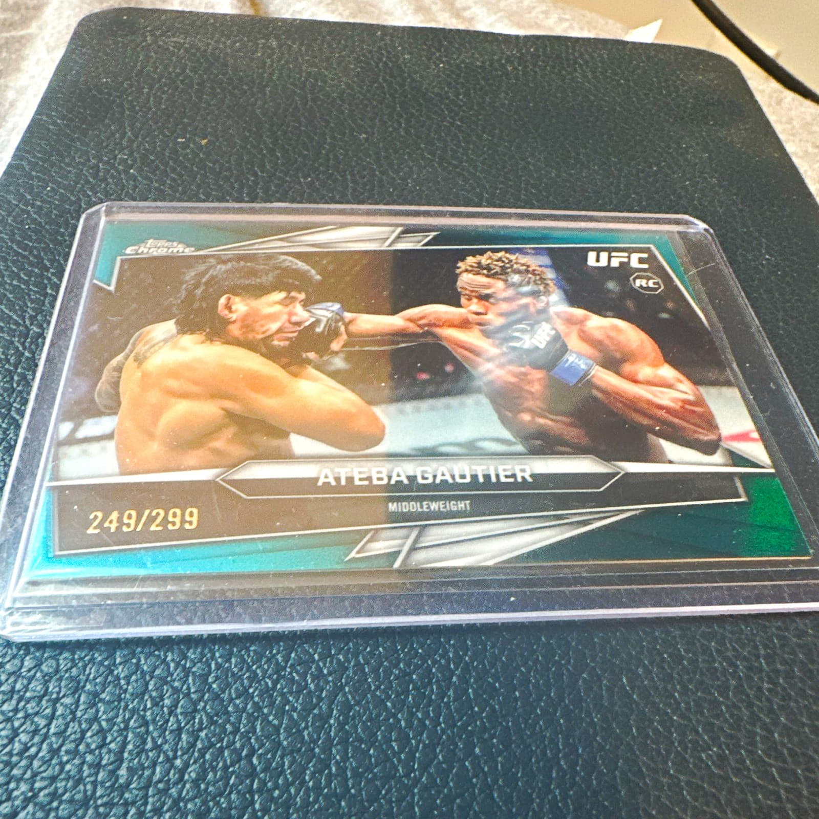 Topps Chrome UFC 2026 Ateba Gautier RC Teal Refractor #7 /299 MMA