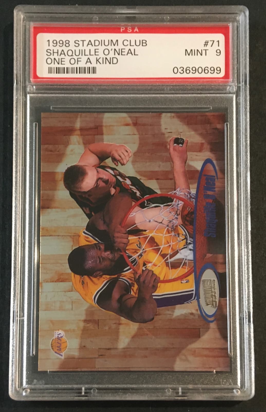Shaquille O'Neal Topps 1998 Stadium Club 71 One of a Kind 63/150 PSA 9 NO PSA 10