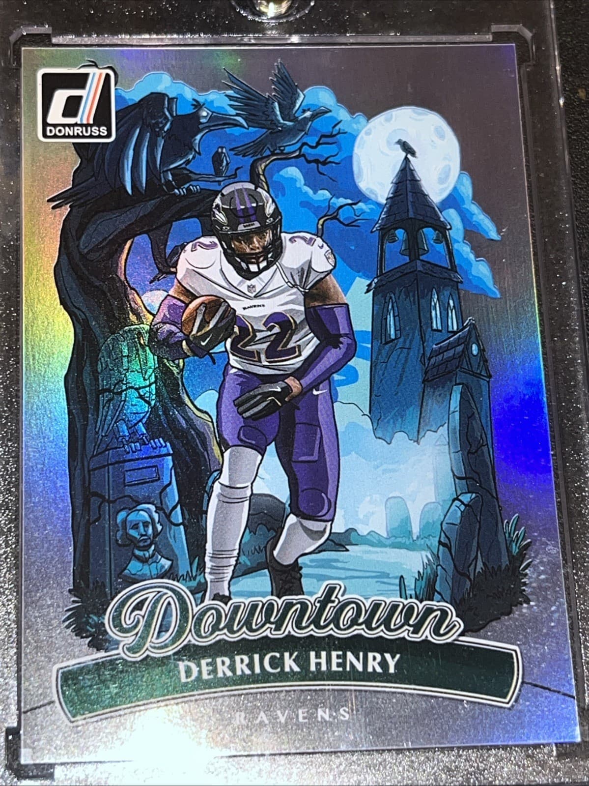 2025 Panini Donruss Derrick Henry Downtown #3 Baltimore Ravens Case Hit SSP
