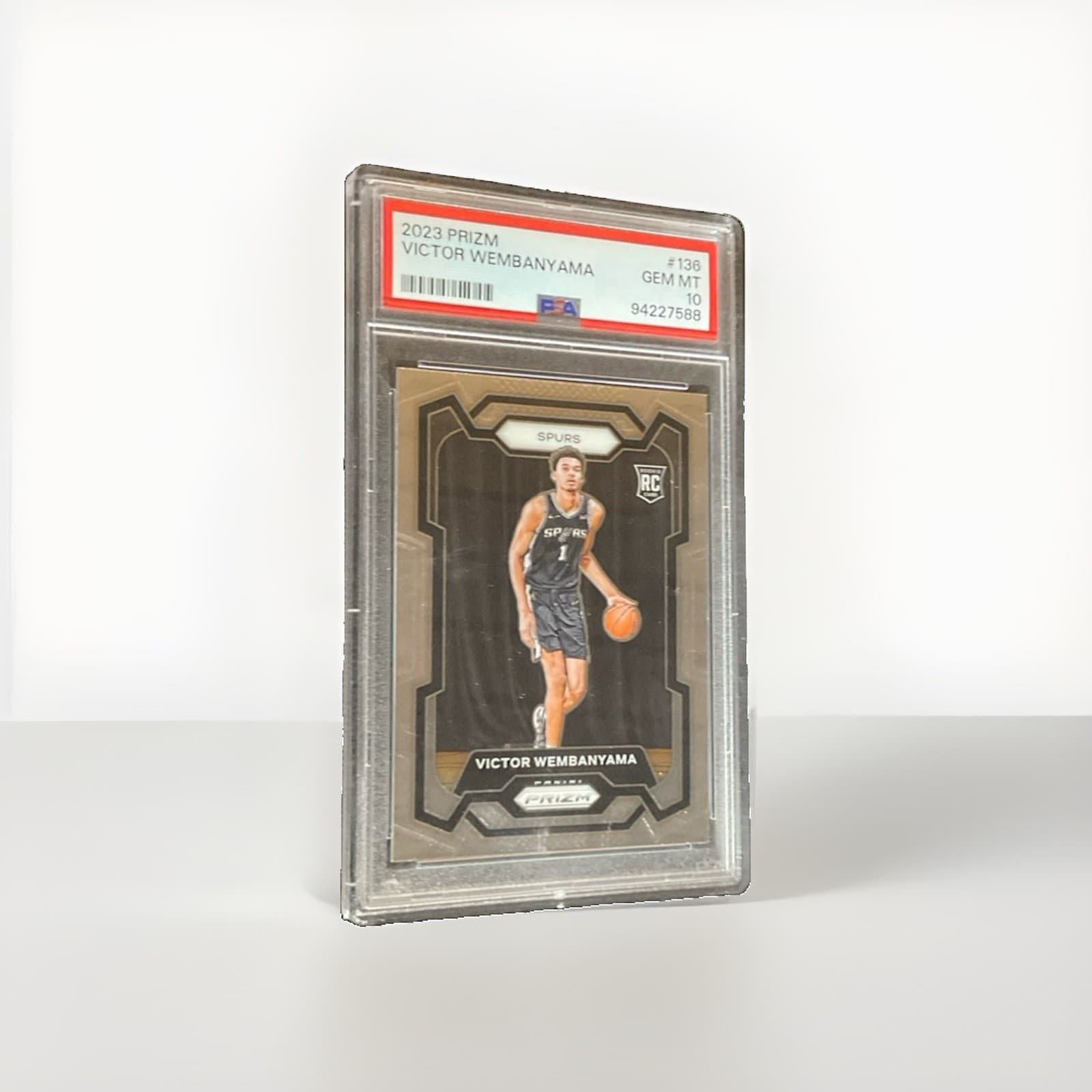 2023 Panini Prizm Victor Wembanyama #136 Rookie RC  Graded PSA 10 Gem Mt