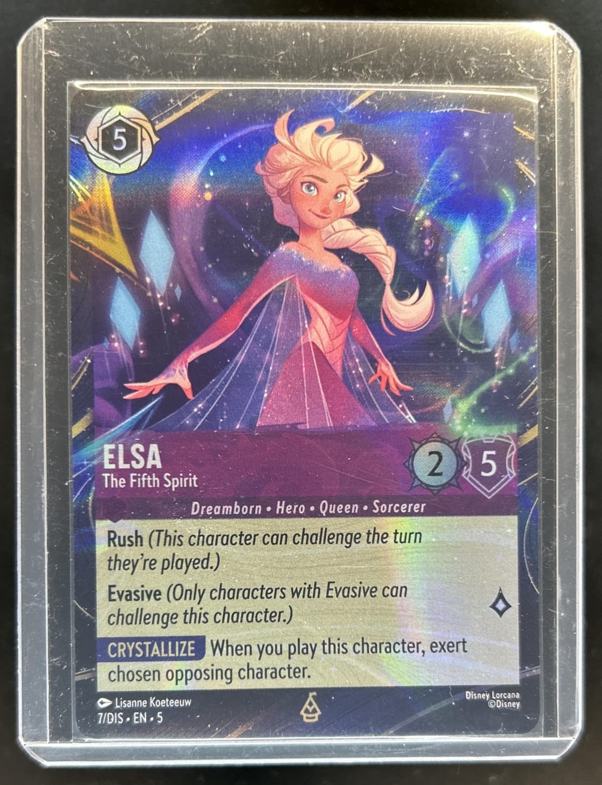 2026 Disney Lorcana Elsa Hong Kong Disneyland Exclusive Promo #7/DIS