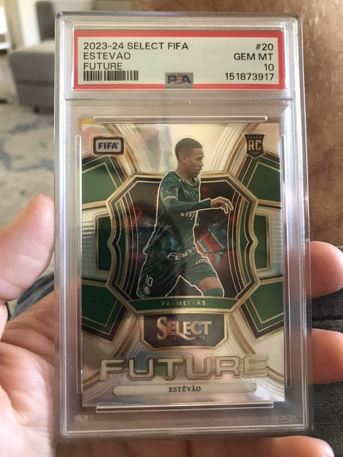 2023-24 Select FIFA Soccer Future Silver Estevao RC Rookie PSA 10