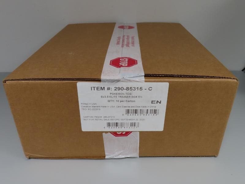 2023 Pokemon Scarlet & Violet 151 Factory Sealed ETB Elite Trainer 10 Box Case