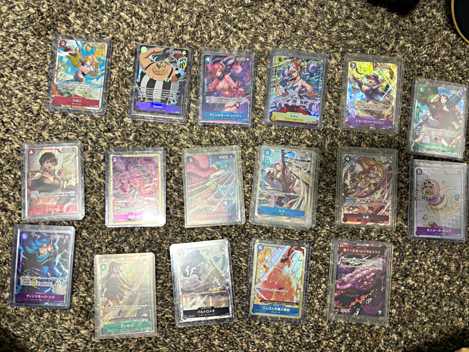 Bandai One Piece & Pokemon TCG Lot 39 Japanese Foil Parallel Cards