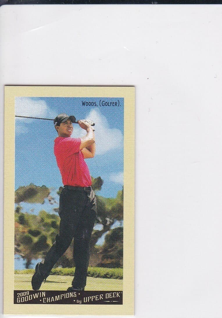 TIGER WOODS Mini Variation GOLF CARD Upper Deck Goodwin Champions PGA LE!