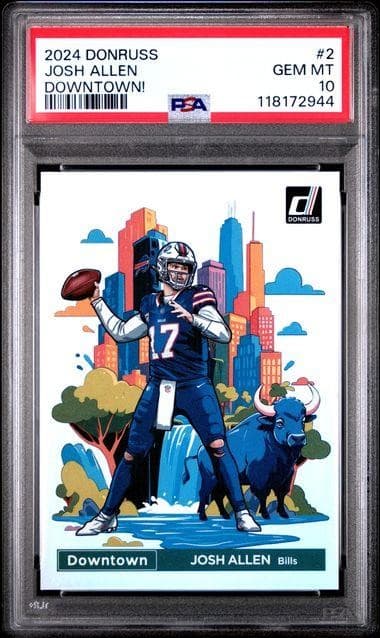 2024 Panini Donruss Josh Allen Downtown #2 PSA 10