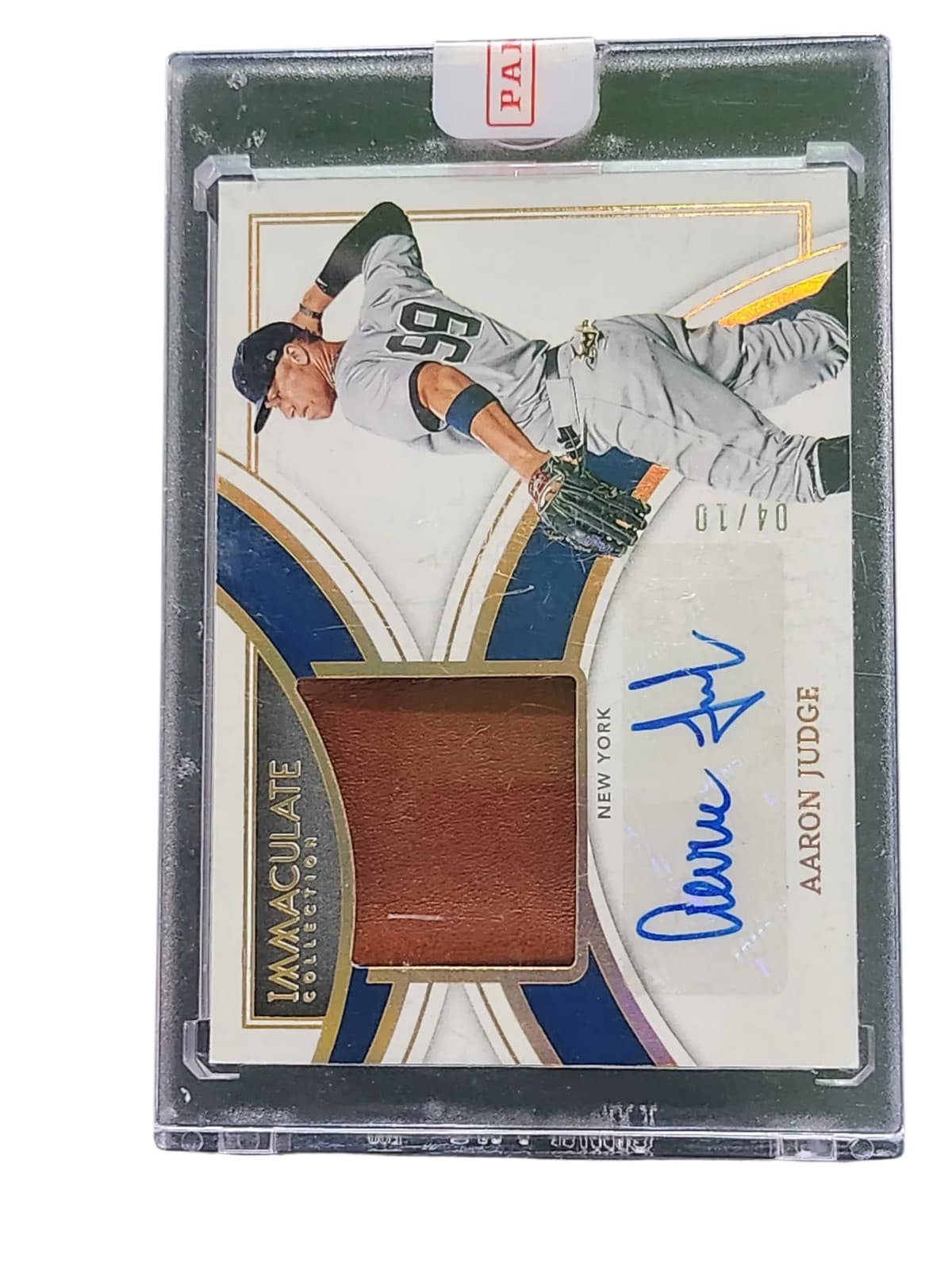 2022 Panini Aaron Judge #JFGS-AJ 04/10 Jumbo Fielding Glove Memorabilia