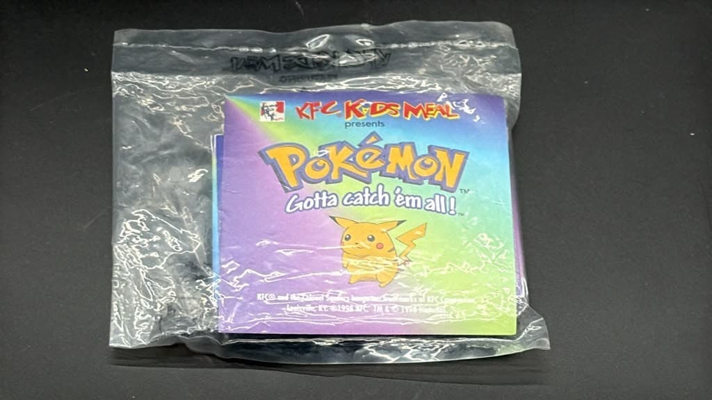 KFC Kids Meal Pokemon Trading Card Game Mini Cards 1998 SEALED