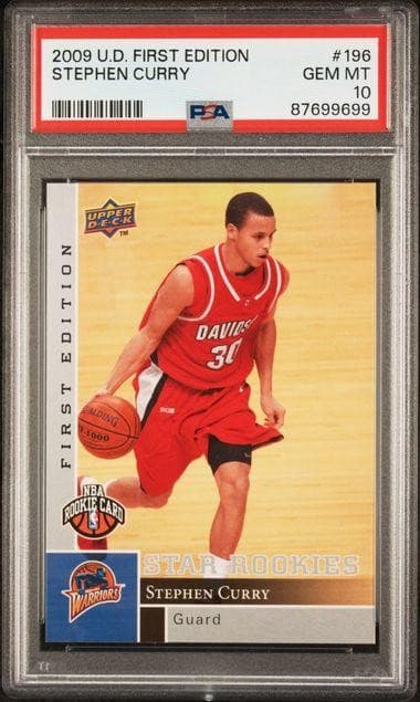 2009 Upper Deck First Edition Stephen Curry Rookie #196 PSA 10