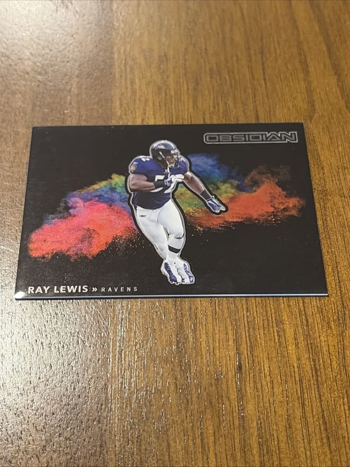 2021 Panini Obsidian - Color Blast Black Ray Lewis #CB-19