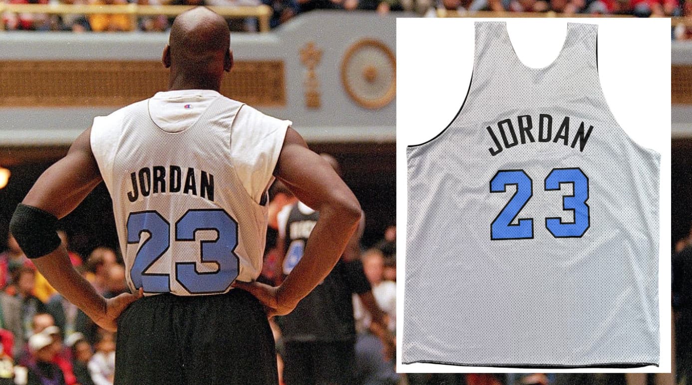 1997 Michael Jordan All-Star Weekend Player Issued Warm Up Jersey Chicago Bulls