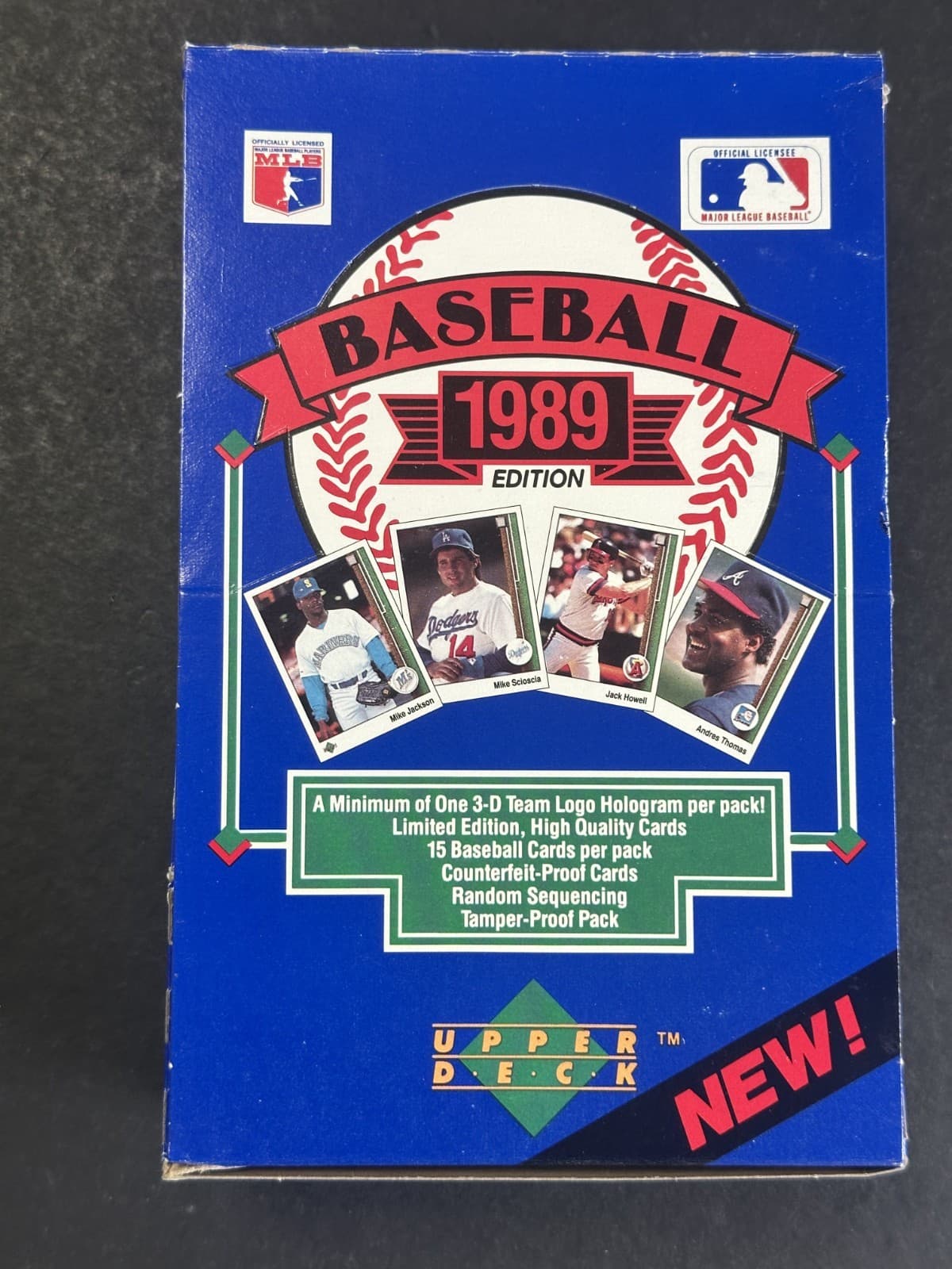 1989 Upper Deck Baseball Box (36) Sealed Packs Ken Griffey Jr HOF RC Yr