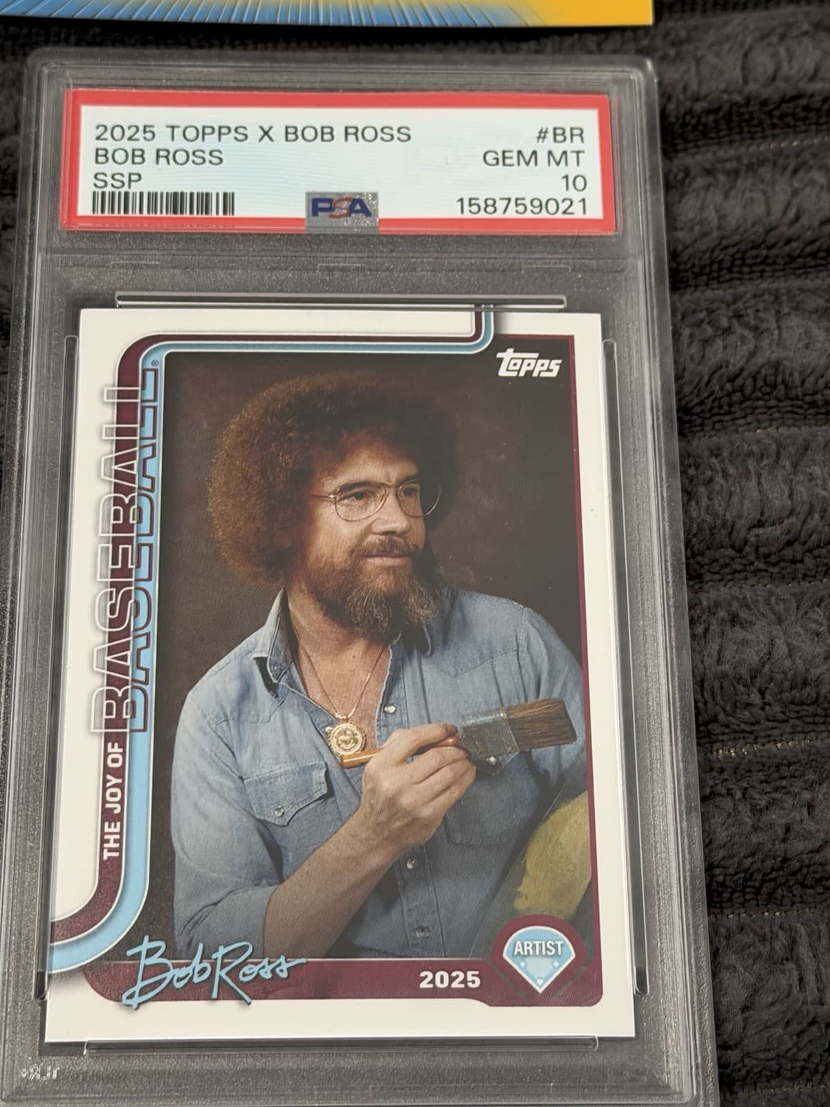 2025 TOPPS X BOB ROSS THE JOY OF BASEBALL #BR BOB ROSS SSP PSA 10