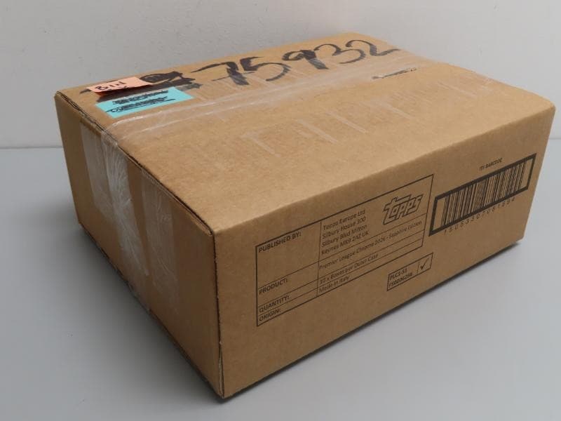 2026 Topps Chrome Premier League Soccer Sapphire Edition Sealed 10 Box Case
