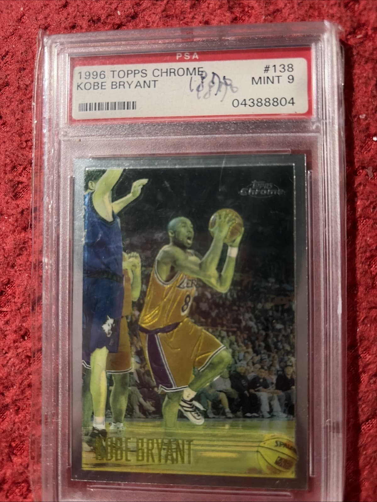 1996-97 Topps Chrome Kobe Bryant #138 Los Angeles Lakers RC Rookie PSA 9 MINT