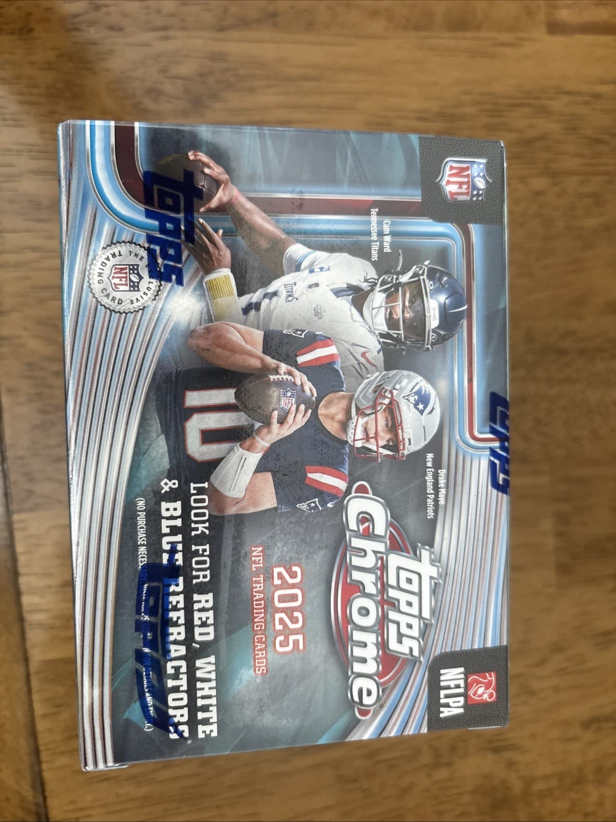2025 Topps Chrome Football Blaster Box - Factory Sealed