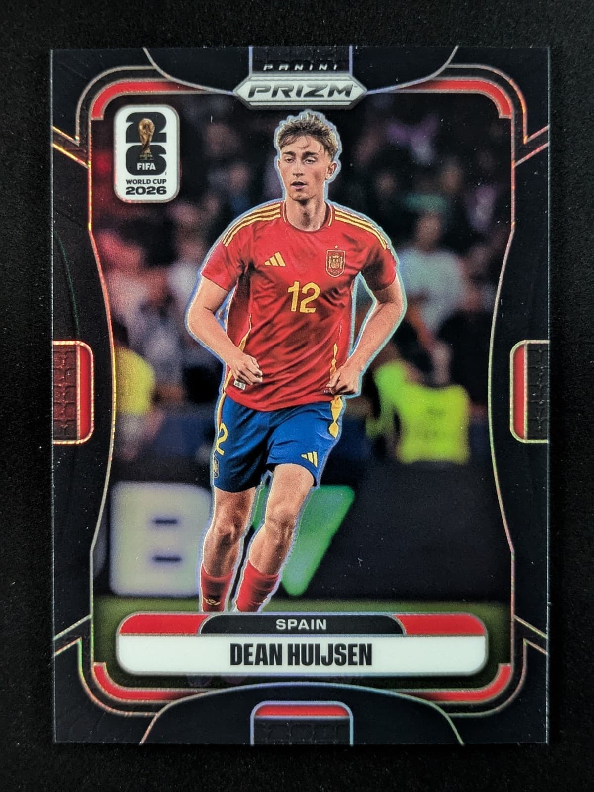 2026 Panini Prizm World Cup DEAN HUIJSEN 1/1 Black Prizm SSP Spain #68