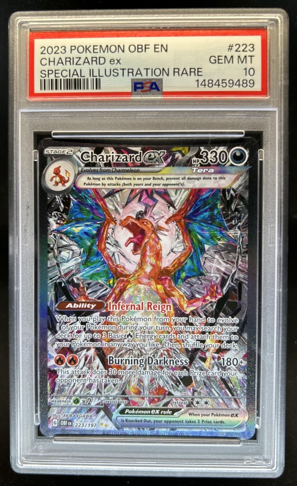 2023 Pokemon SV Charizard ex Special Illustration Rare #223/197 PSA 10