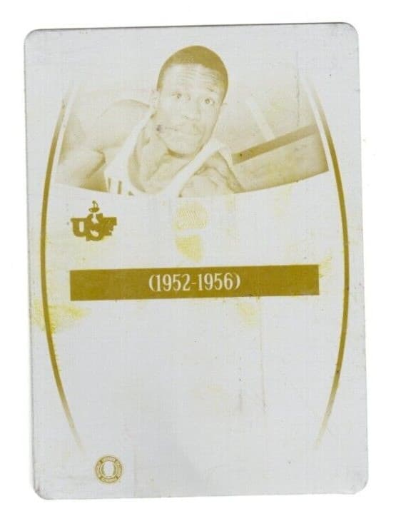2007-2008 Press Pass Legends #48 Bill Russell Yellow Print Plate 1/1, Nr-Mint