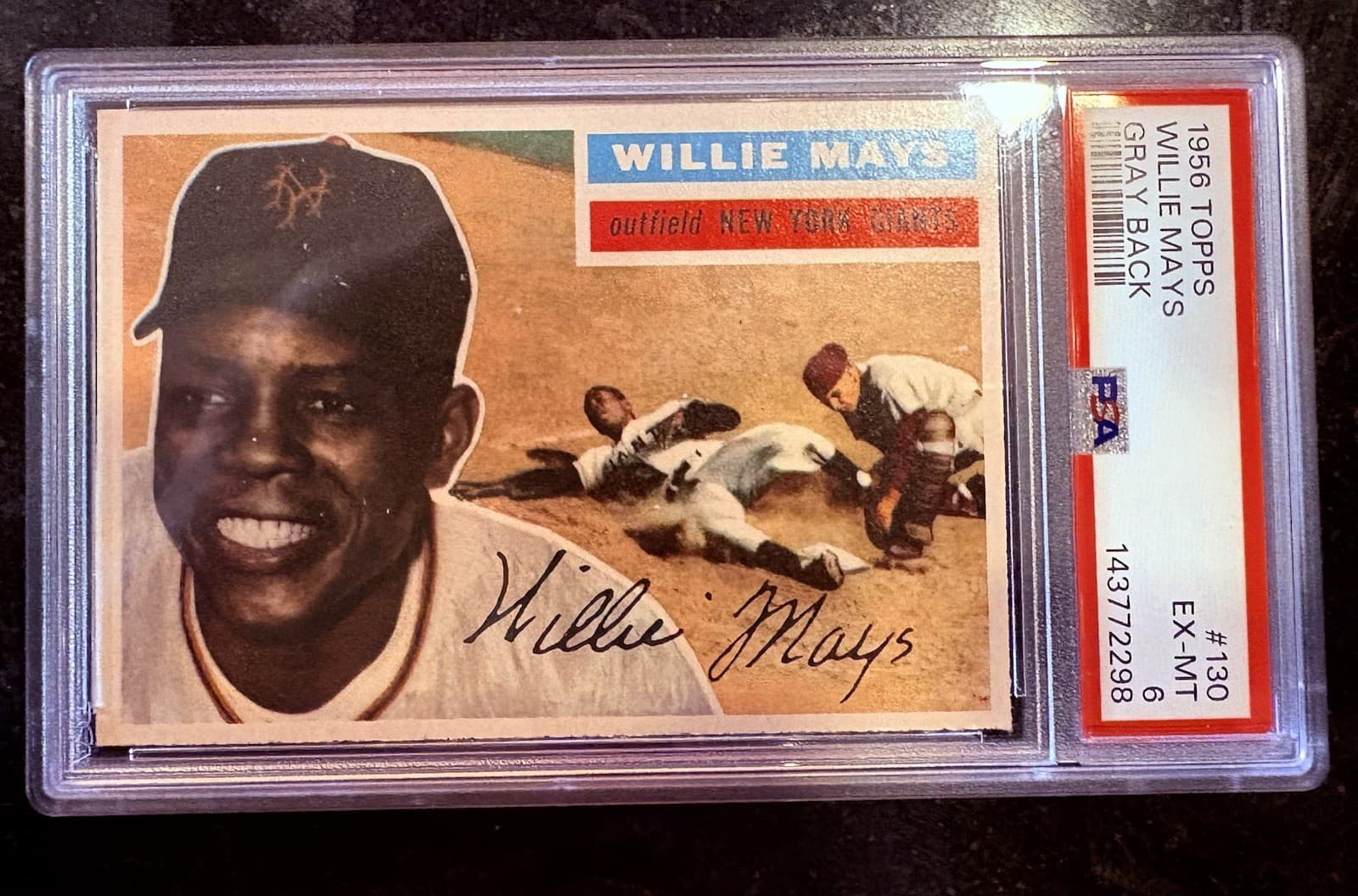 🔥 1956 Topps Willie Mays #130 PSA 6 EX-MT – Hall of Fame Giant  Investment Card