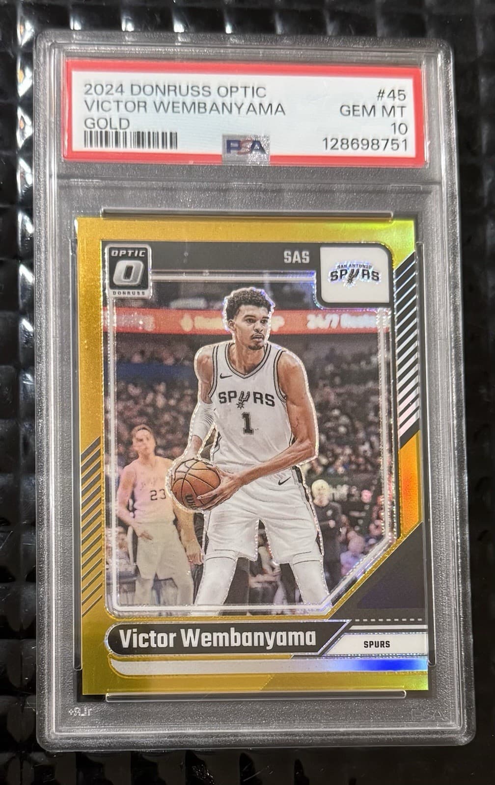 2024-25 Panini Donruss Optic Victor Wembanyama #45 GOLD /10 PSA 10 Gem Mint