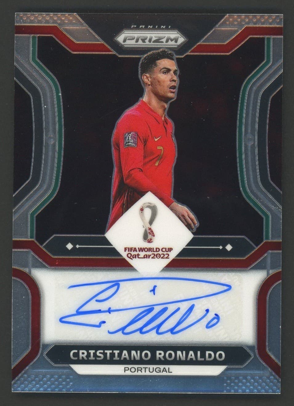 2022 Panini Prizm FIFA World Cup Soccer Cristiano Ronaldo AUTO