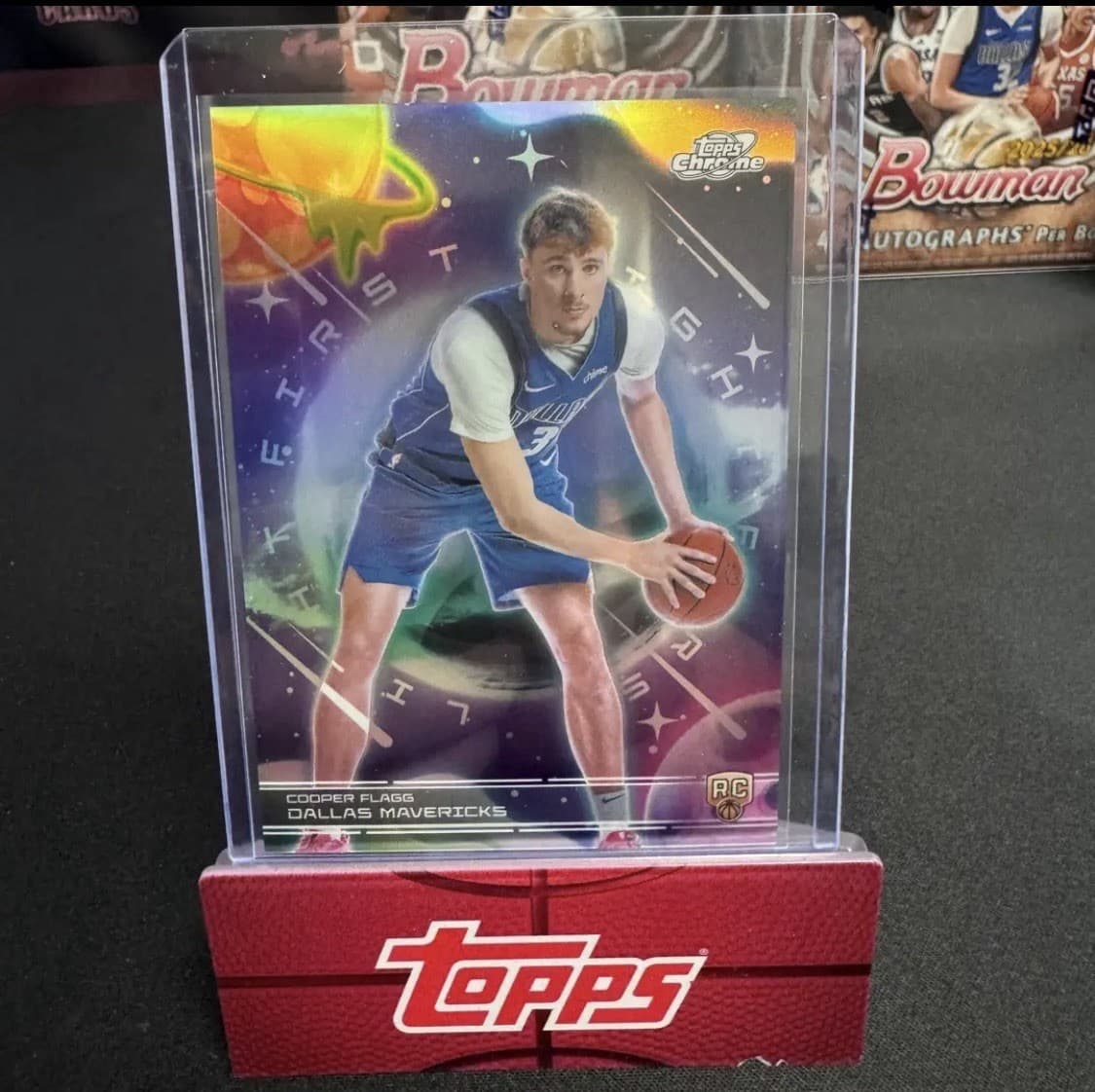 Cooper Flagg Topps Chrome Cosmic 25/26 NBA First Light RC Card 1:1109 Case Hit