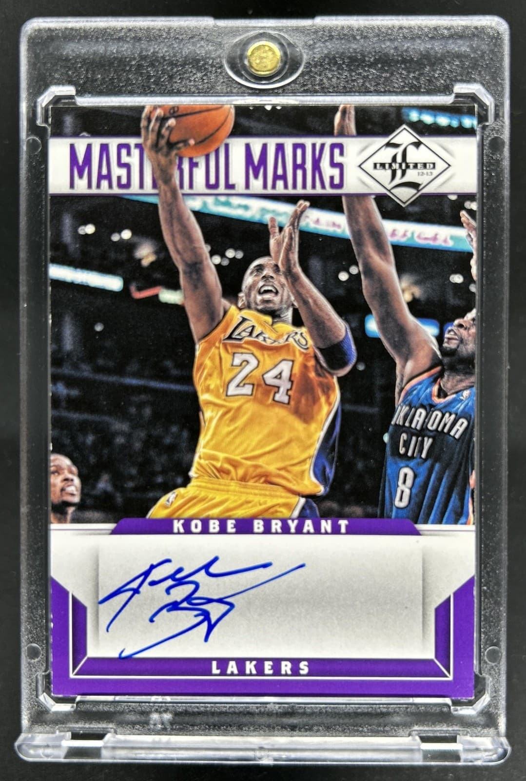 2012-13 Panini Limited Kobe Bryant Masterful Marks Signatures Auto #/99 Lakers