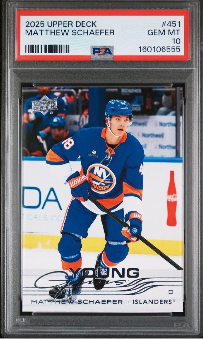 2025-26 Upper Deck Series 2 - Young Guns Matthew Schaefer #451 (RC)
