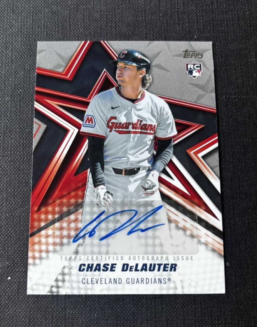 2026 Topps Series 2 Chase DeLauter Baseball Stars Auto RC #BSA2-CD Platinum 1/1