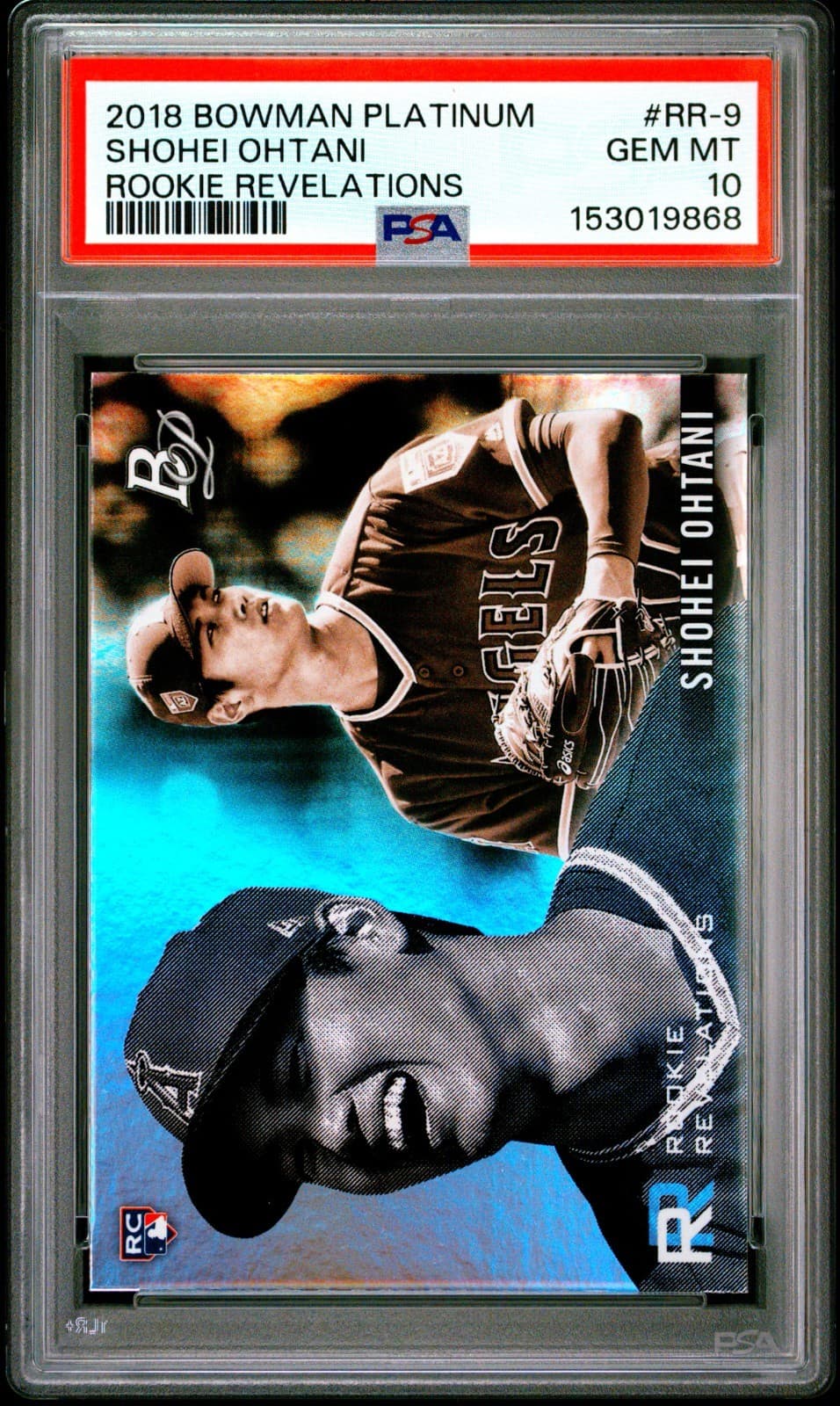 2018 Bowman Platinum Shohei Ohtani Rookie Revelations #RR-9 Card PSA 10 GEM MINT